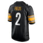 Men's Pittsburgh Steelers Justin Fields Black Game Player Jersey