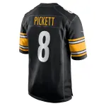 Men's Pittsburgh Steelers Kenny Pickett Black Player Game Jersey
