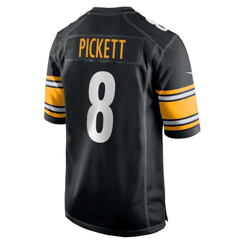 Men's Pittsburgh Steelers Kenny Pickett Black Player Game Jersey