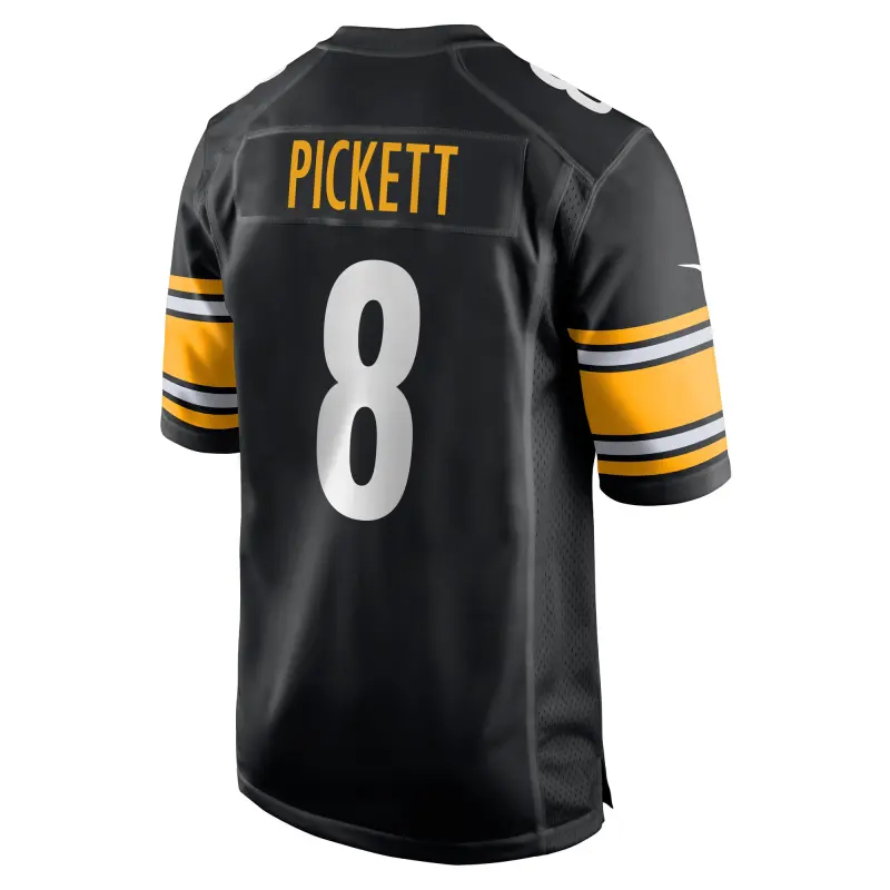 Men's Pittsburgh Steelers Kenny Pickett Black Player Game Jersey
