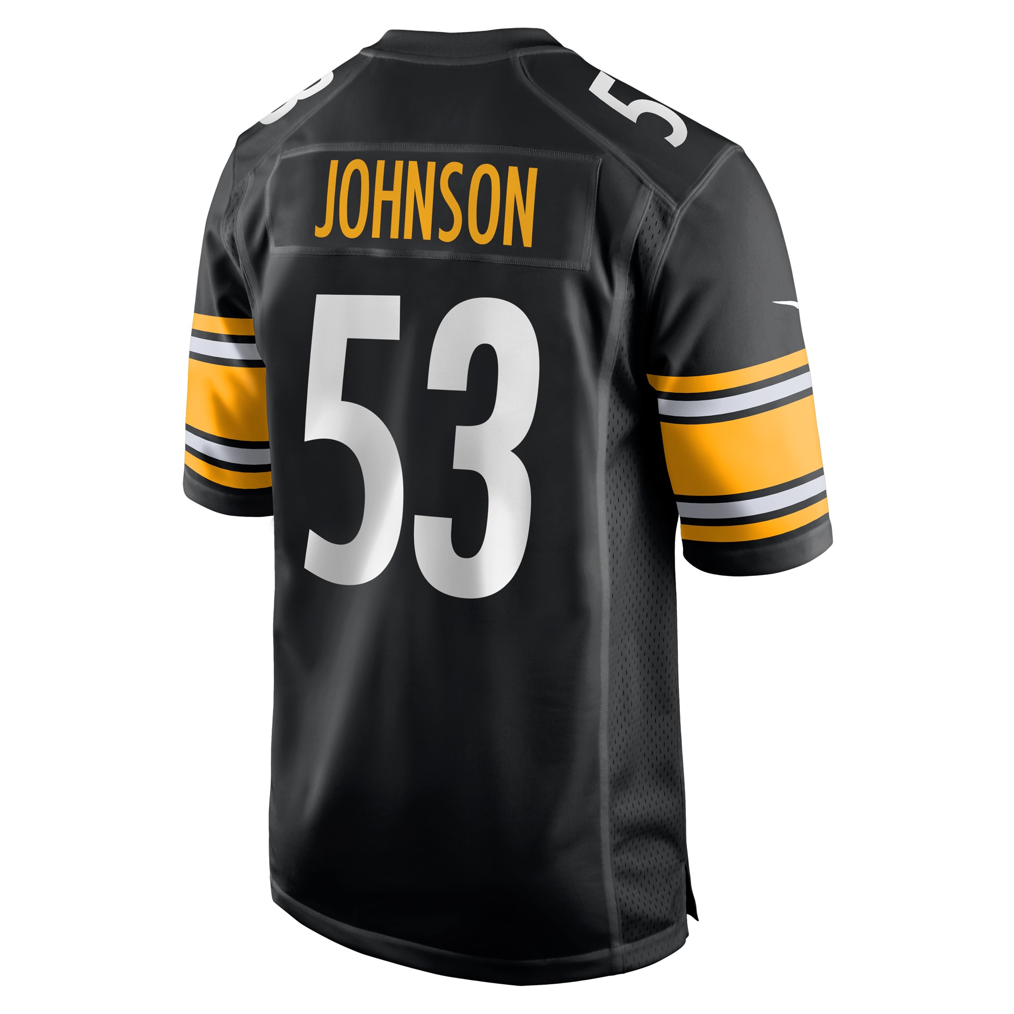 Men's Pittsburgh Steelers Kyron Johnson  Black Game Jersey