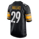 Men's Pittsburgh Steelers Levi Wallace Black Game Player Jersey