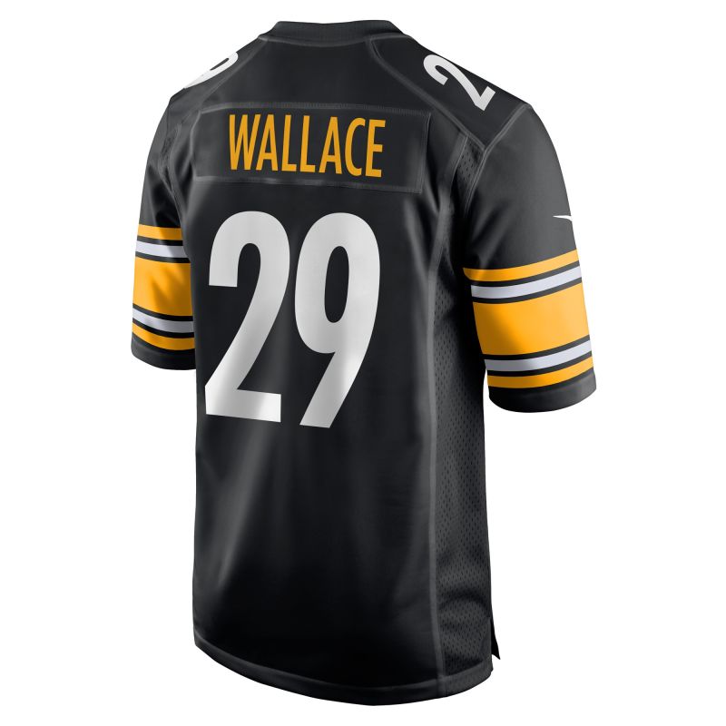 Men's Pittsburgh Steelers Levi Wallace Black Game Player Jersey