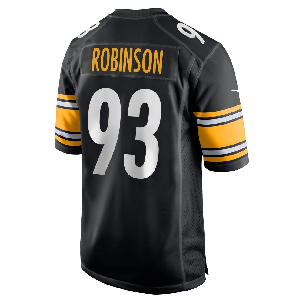 Men's Pittsburgh Steelers Mark Robinson Black Game Player Jersey
