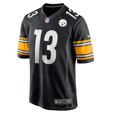 Men's Pittsburgh Steelers Miles Boykin Black Game Player Jersey 02