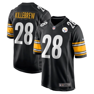 Men's Pittsburgh Steelers Miles Killebrew Black Game Jersey 01