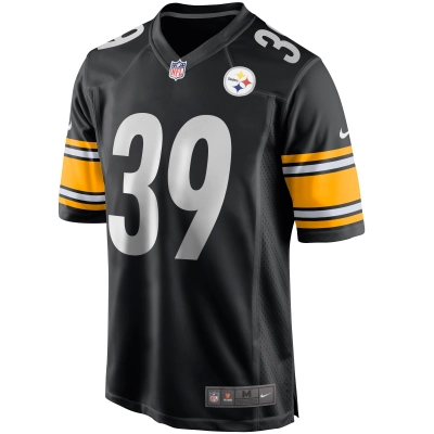 Men's Pittsburgh Steelers Minkah Fitzpatrick Black Game Jersey 02