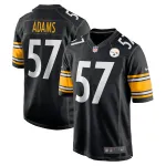 Men's Pittsburgh Steelers Montravius Adams Black Game Player Jersey
