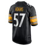 Men's Pittsburgh Steelers Montravius Adams Black Game Player Jersey