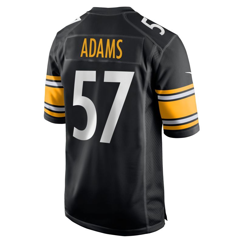 Men's Pittsburgh Steelers Montravius Adams Black Game Player Jersey