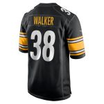 Men's Pittsburgh Steelers Mykal Walker  Black Team Game Jersey