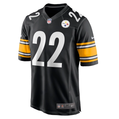 Men's Pittsburgh Steelers Najee Harris Black Game Jersey 02