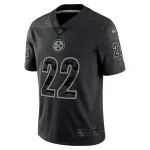 Men's Pittsburgh Steelers Najee Harris Black RFLCTV Limited Jersey