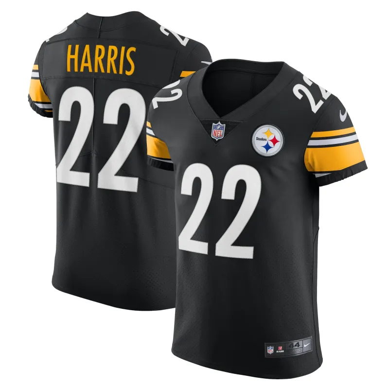 Men's Pittsburgh Steelers Najee Harris Black Vapor Elite Jersey