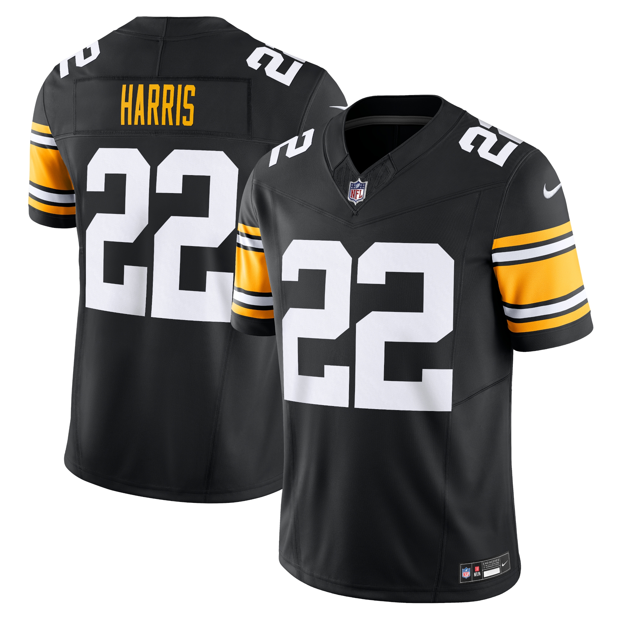 Men's Pittsburgh Steelers Najee Harris Black Vapor F.U.S.E. Limited Jersey