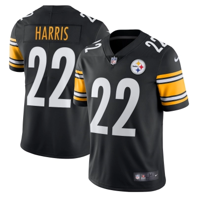 Men's Pittsburgh Steelers Najee Harris Black Vapor Limited Jersey 01