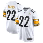 Men's Pittsburgh Steelers Najee Harris White Game Jersey