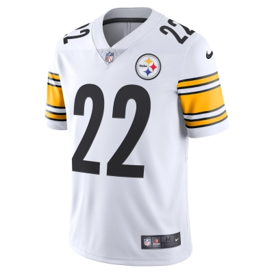 Men's Pittsburgh Steelers Najee Harris White Vapor Limited Jersey 02