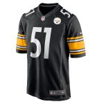 Men's Pittsburgh Steelers Nick Herbig  Black Game Jersey