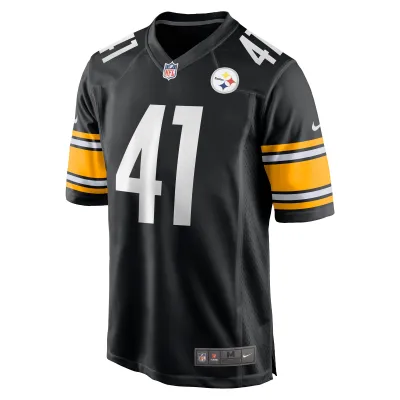 Men's Pittsburgh Steelers Payton Wilson Black 2024 NFL Draft Game Jersey 02