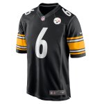 Men's Pittsburgh Steelers Pressley Harvin III Black Game Jersey