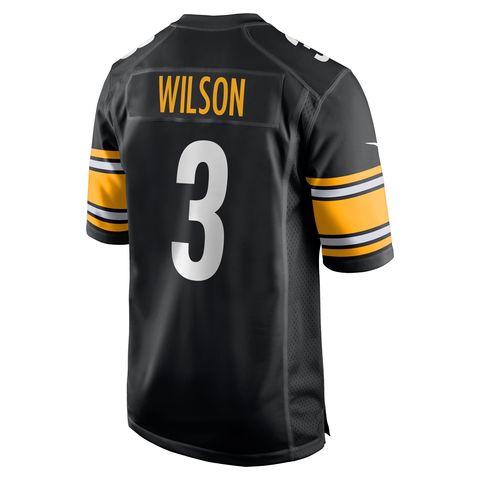 Men's Pittsburgh Steelers Russell Wilson Black Game Jersey
