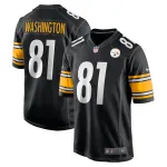 Men's Pittsburgh Steelers Scotty Washington  Black Game Jersey
