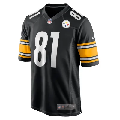 Men's Pittsburgh Steelers Scotty Washington  Black Game Jersey 02