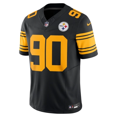 Men's Pittsburgh Steelers T.J. Watt Black Vapor F.U.S.E. Limited Jersey 02