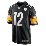 Men's Pittsburgh Steelers Terry Bradshaw Black Retired Player Game Jersey