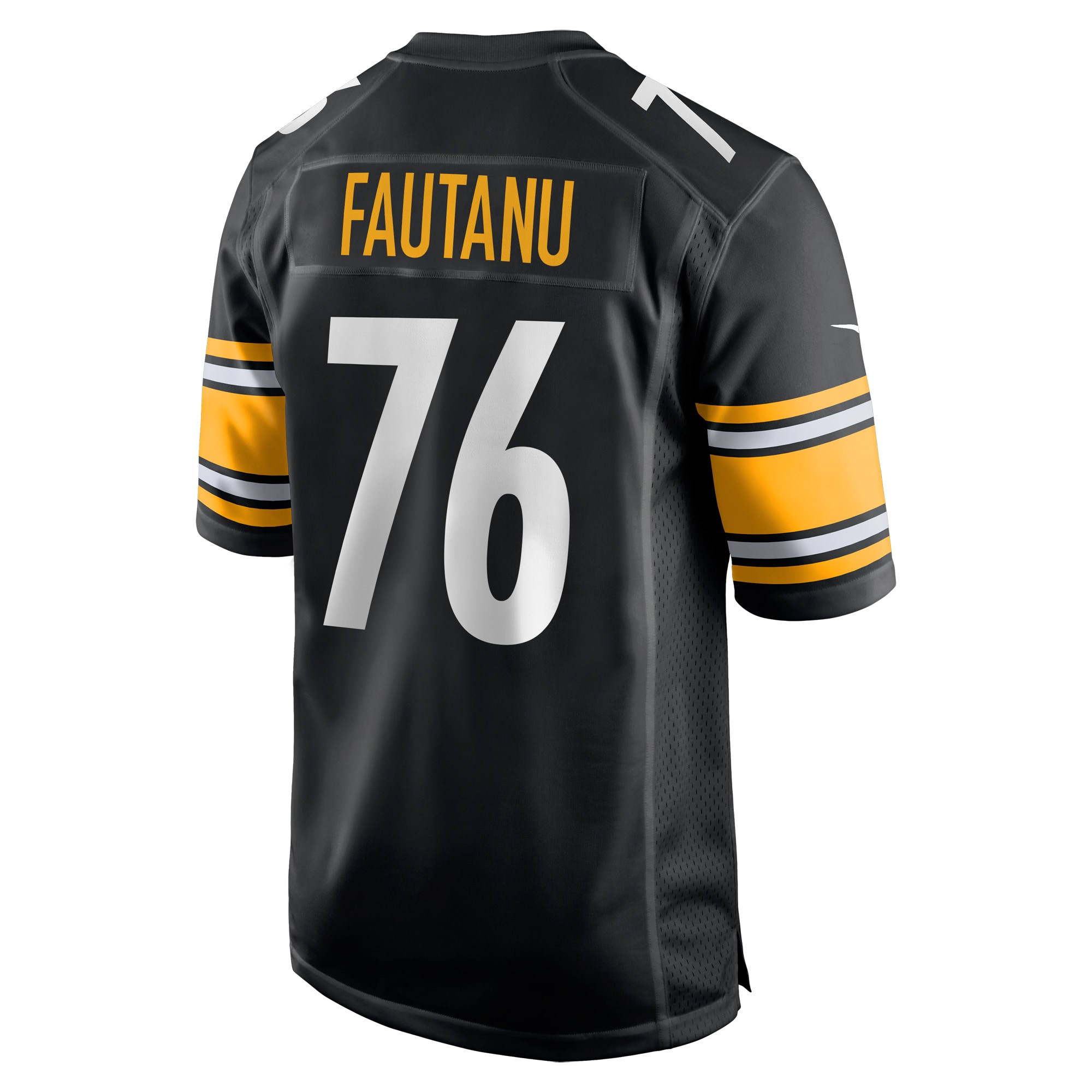 Men's Pittsburgh Steelers Troy Fautanu Black 2024 NFL Draft First Round Pick Player Game Jersey