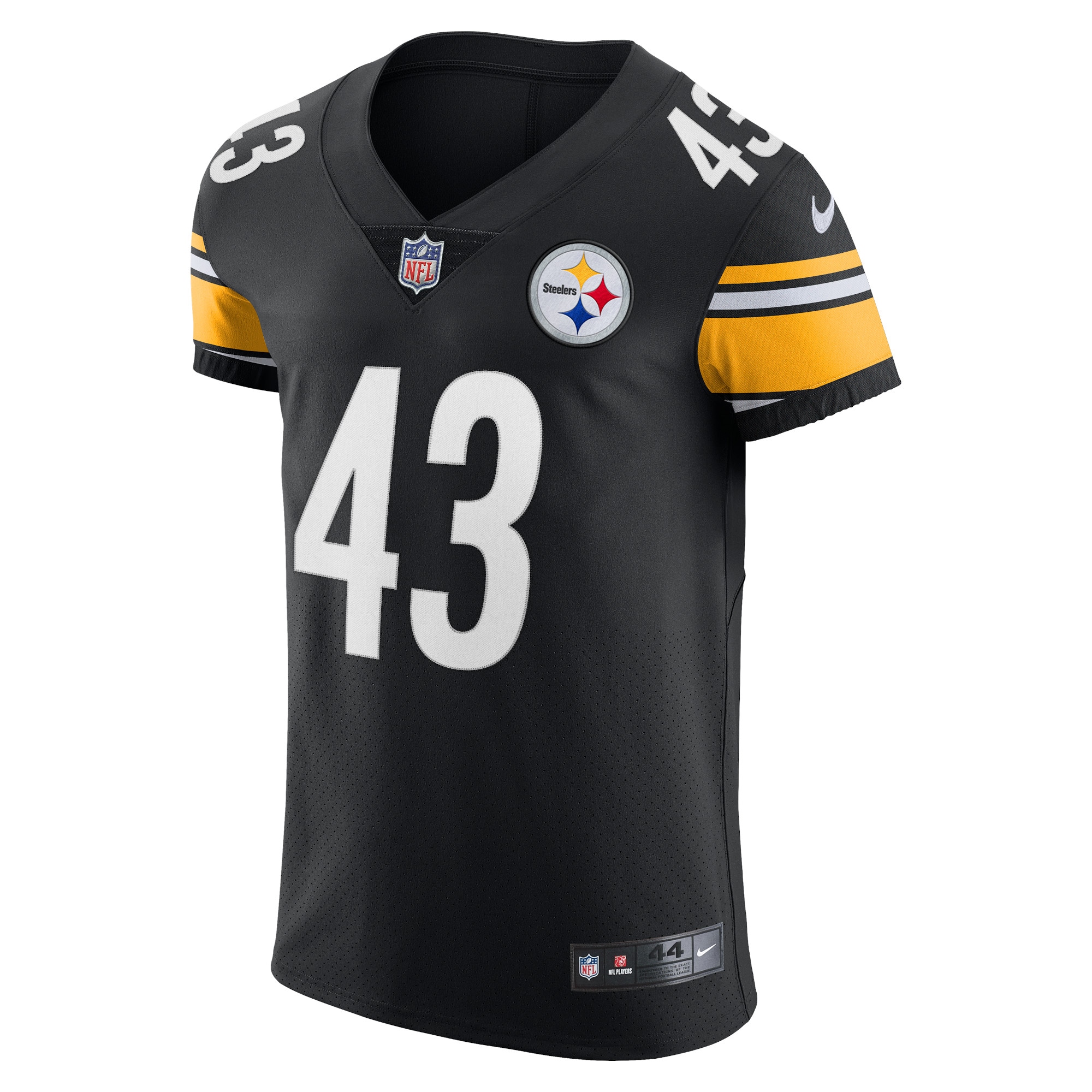 Men's Pittsburgh Steelers Troy Polamalu Black Retired Player Elite Jersey