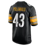 Men's Pittsburgh Steelers Troy Polamalu Black Retired Player Game Jersey