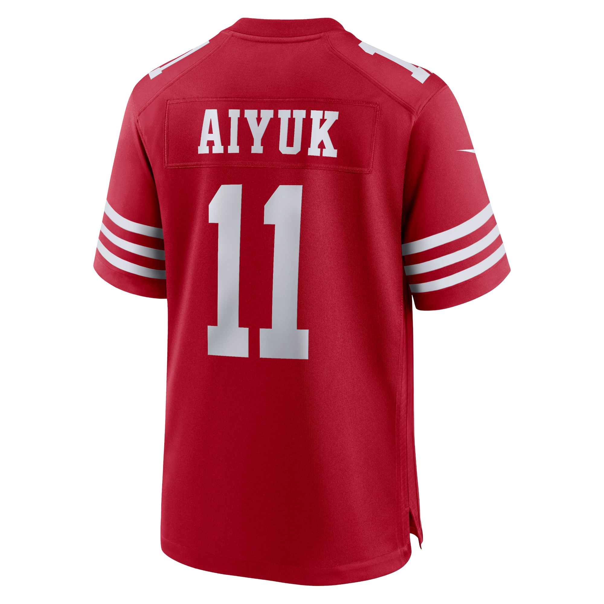 Men's San Francisco 49ers Brandon Aiyuk Scarlet Super Bowl LVIII Game Jersey