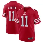 Men's San Francisco 49ers Brandon Aiyuk Scarlet Team Player Game Jersey