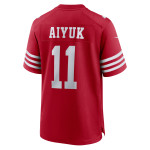 Men's San Francisco 49ers Brandon Aiyuk Scarlet Team Player Game Jersey