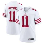 Men's San Francisco 49ers Brandon Aiyuk White Player Game Jersey