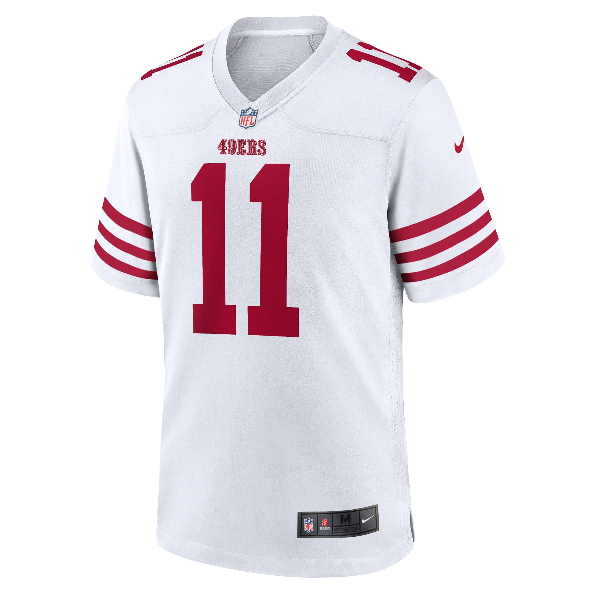 Men's San Francisco 49ers Brandon Aiyuk White Player Game Jersey