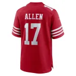 Men's San Francisco 49ers Brandon Allen  Scarlet Game Jersey