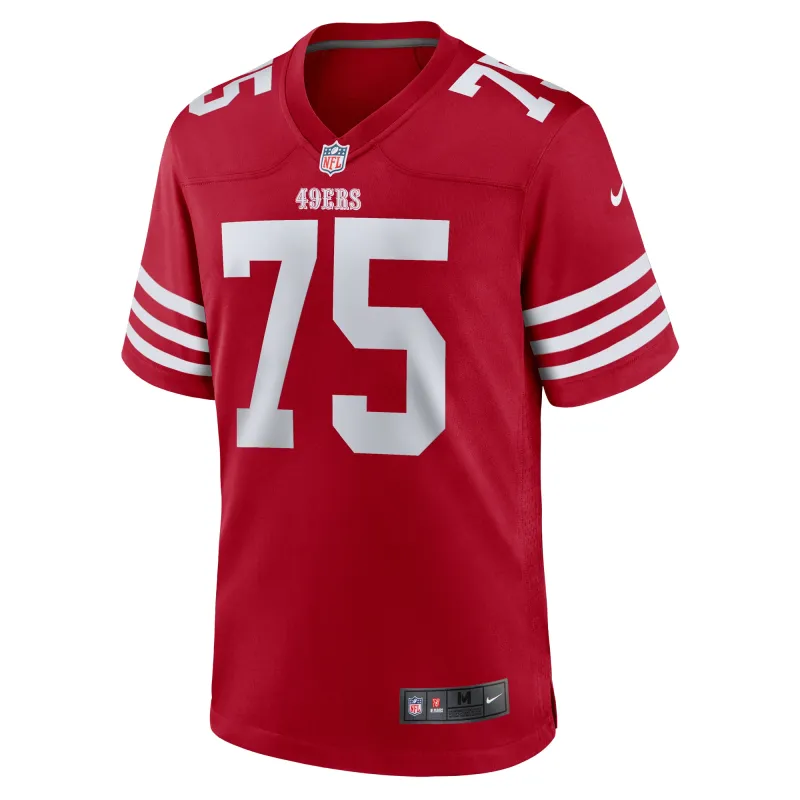 Men's San Francisco 49ers Brandon Parker  Scarlet Team Game Jersey