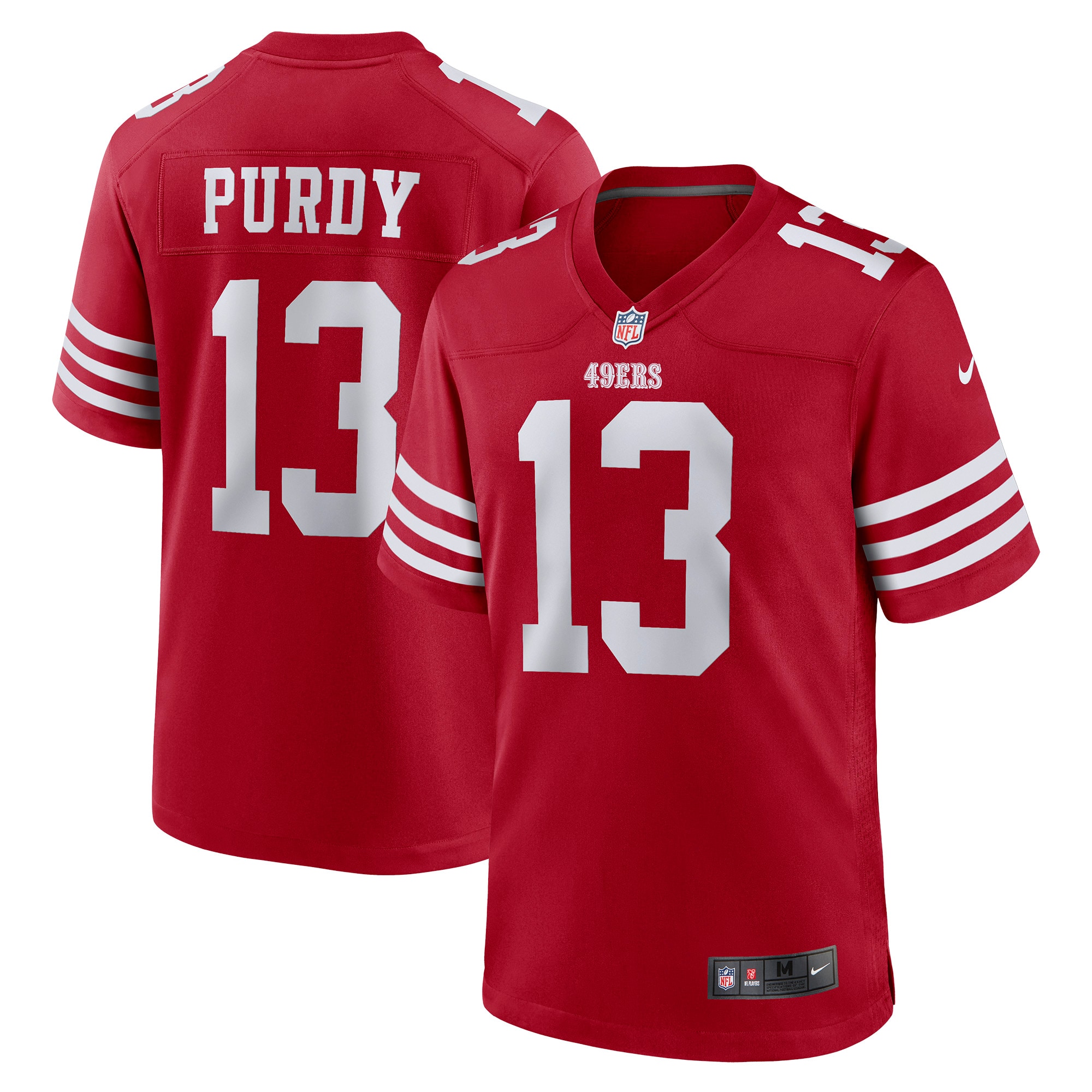 Men's San Francisco 49ers Brock Purdy Scarlet Game Player Jersey