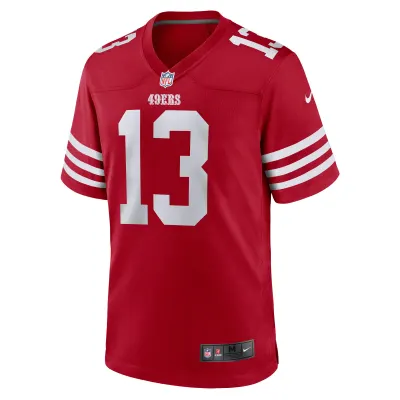 Men's San Francisco 49ers Brock Purdy Scarlet Game Player Jersey 02