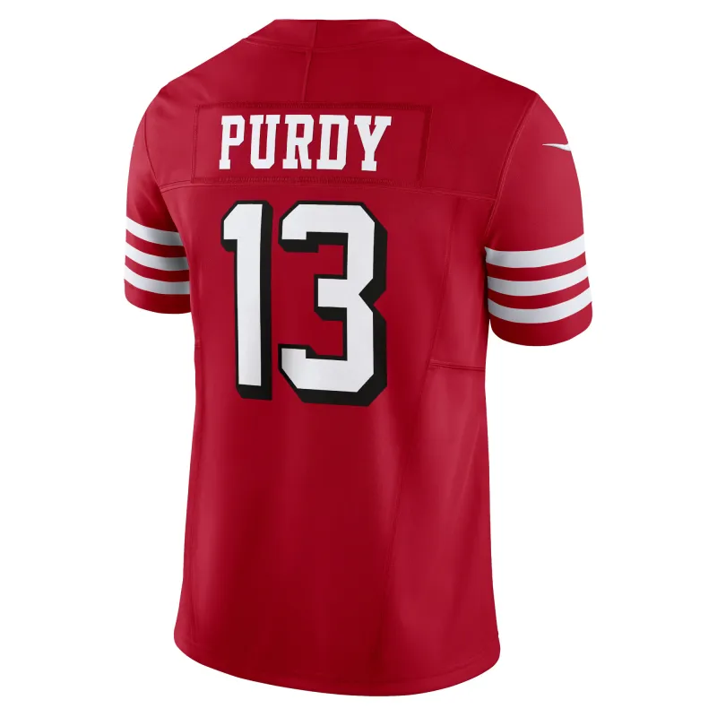 Men's San Francisco 49ers Brock Purdy Scarlet Vapor F.U.S.E. Limited Jersey