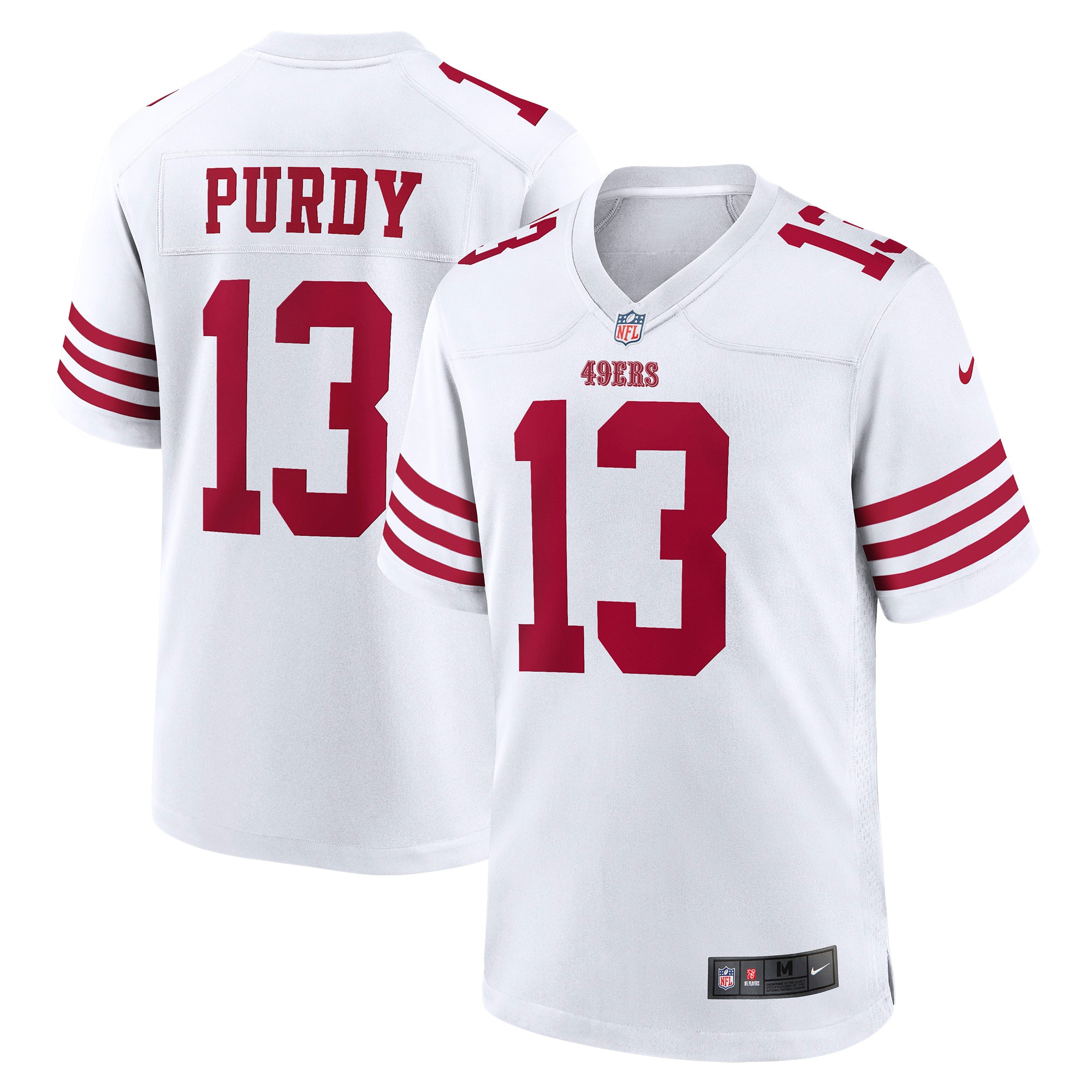 Men's San Francisco 49ers Brock Purdy White Game Player Jersey