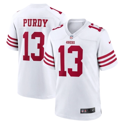 Men's San Francisco 49ers Brock Purdy White Game Player Jersey 01
