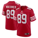 Men's San Francisco 49ers Charlie Woerner  Scarlet Game Jersey