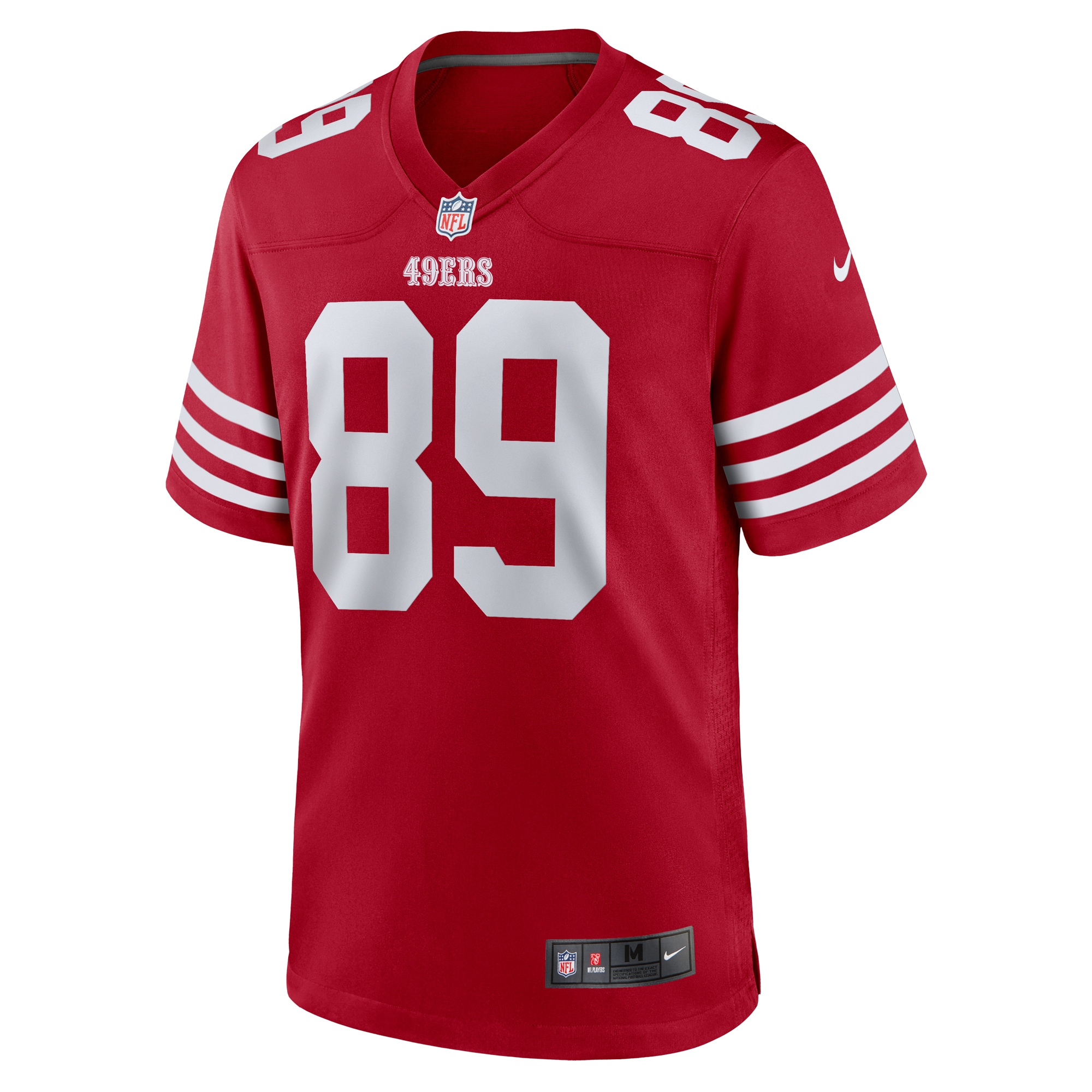 Men's San Francisco 49ers Charlie Woerner  Scarlet Game Jersey