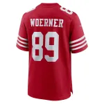 Men's San Francisco 49ers Charlie Woerner  Scarlet Game Jersey