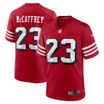 Men's San Francisco 49ers Christian McCaffrey Scarlet Alternate Game Player Jersey