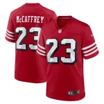 Men's San Francisco 49ers Christian McCaffrey Scarlet Alternate Game Player Jersey